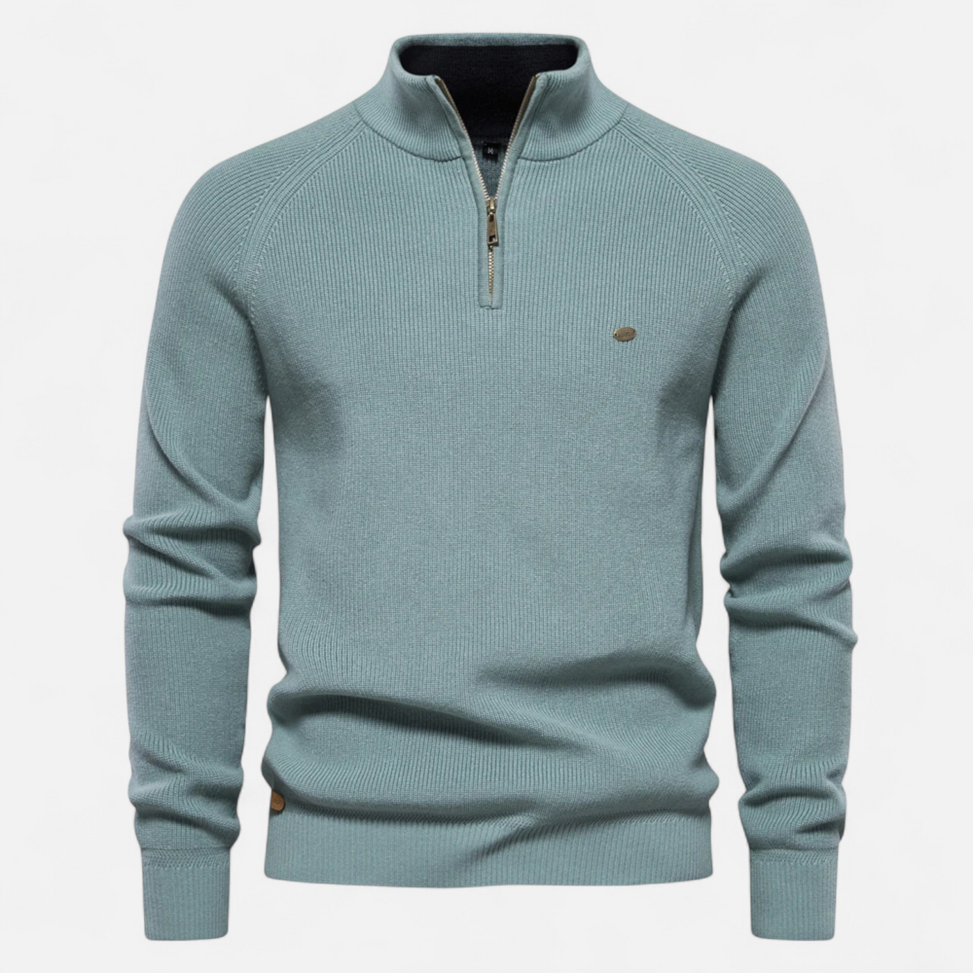 Breck | Men’s Cotton Zip Sweater – Refined Knitwear for the Season