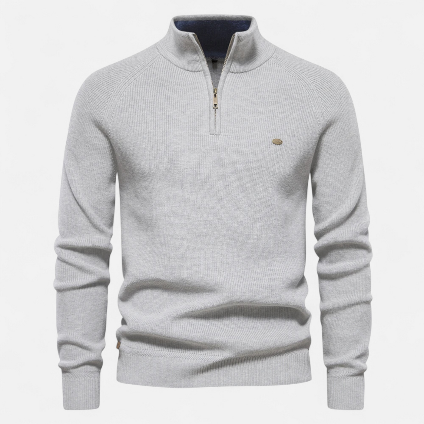 Breck | Men’s Cotton Zip Sweater – Refined Knitwear for the Season