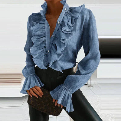 Arti | Women’s Trendy Ruffled Chiffon Blouse