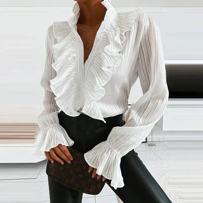 Arti | Women’s Trendy Ruffled Chiffon Blouse