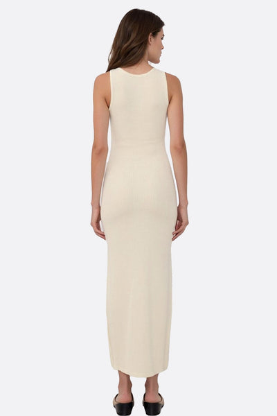 Sleeveless Ribbed Knit Maxi Dress