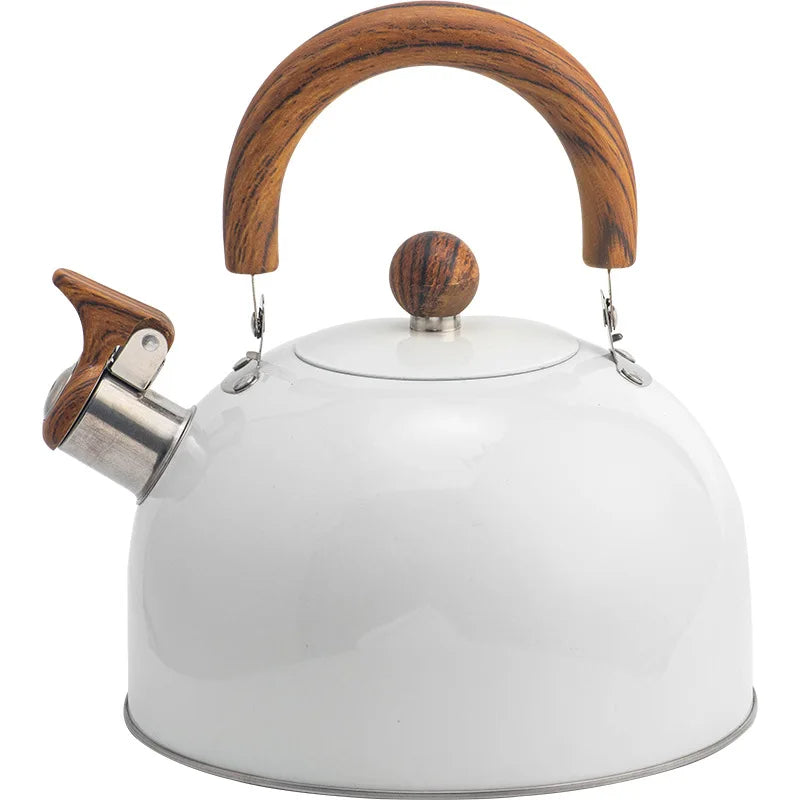 Stainless Steel Whistling Kettle | Elegant 3L Stovetop Kettle for Tea & Coffee