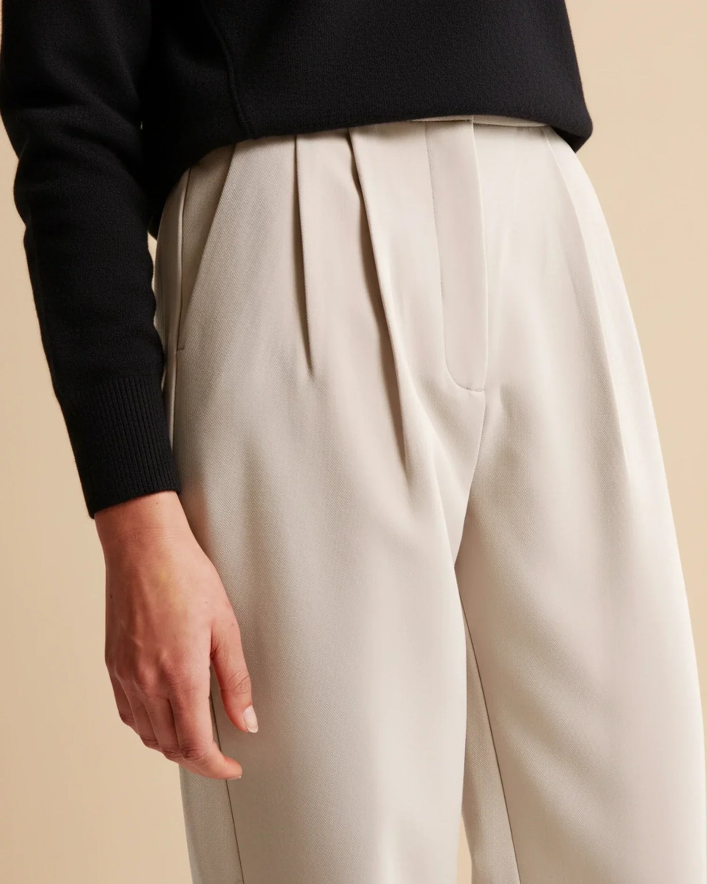 Ava | Women’s High Waist Pleated Tailored Trousers
