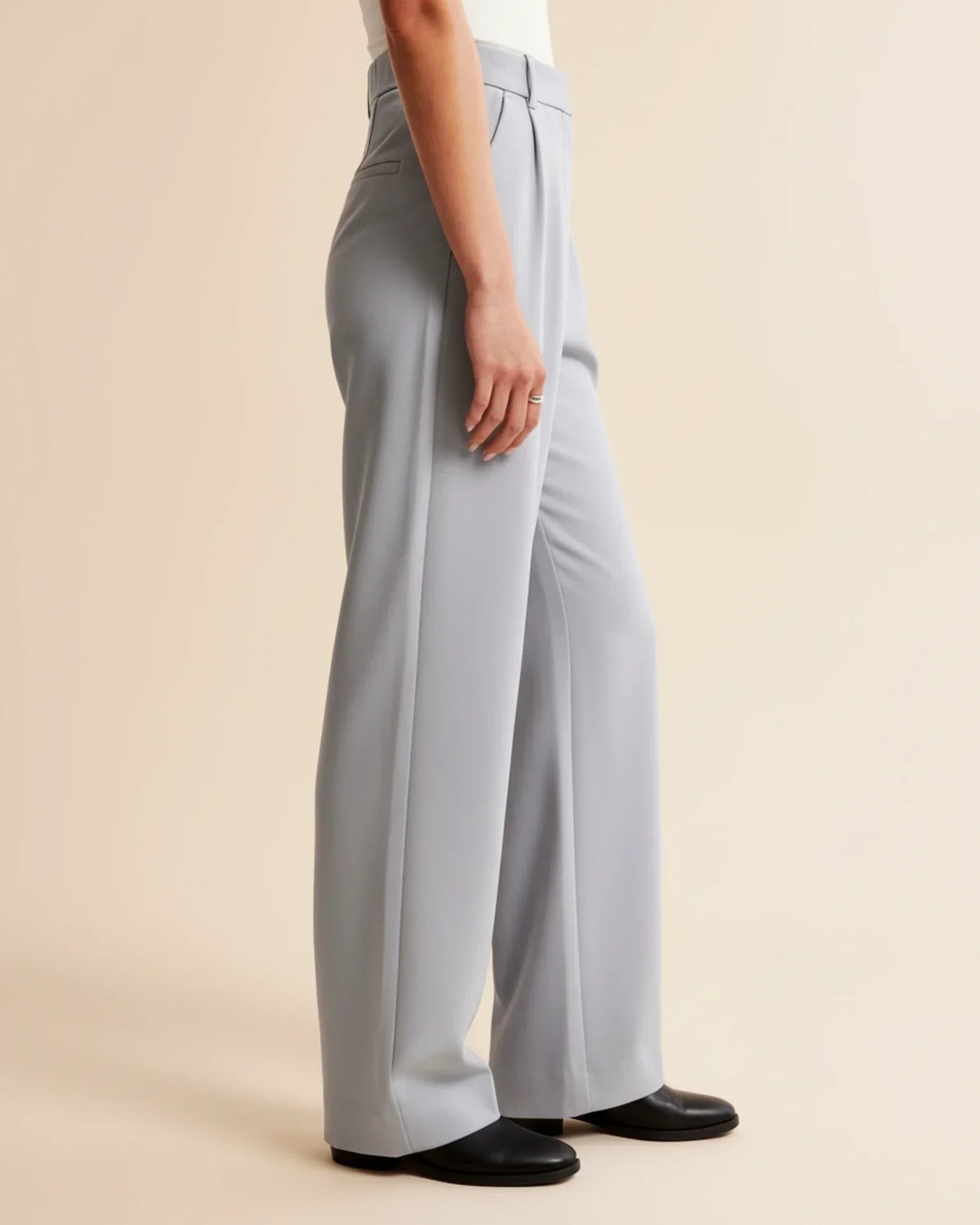 Ava | Women’s High Waist Pleated Tailored Trousers