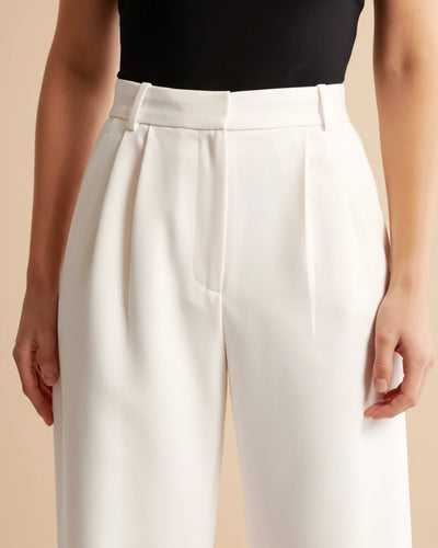Ava | Women’s High Waist Pleated Tailored Trousers