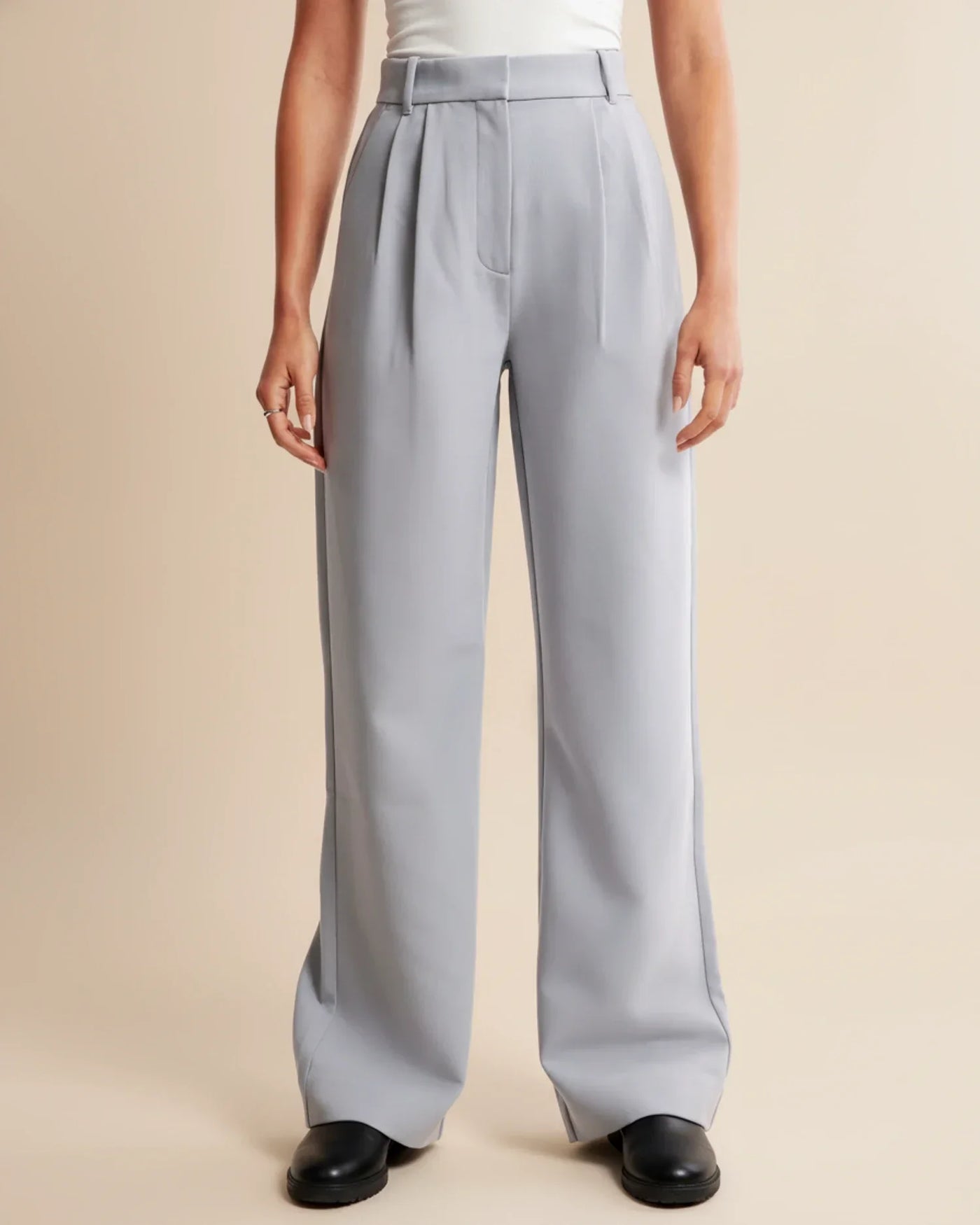 Ava | Women’s High Waist Pleated Tailored Trousers