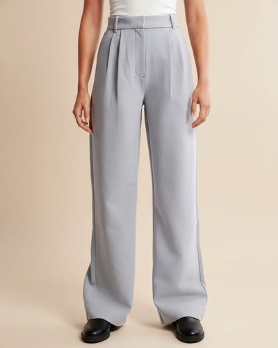 Ava | Women’s High Waist Pleated Tailored Trousers