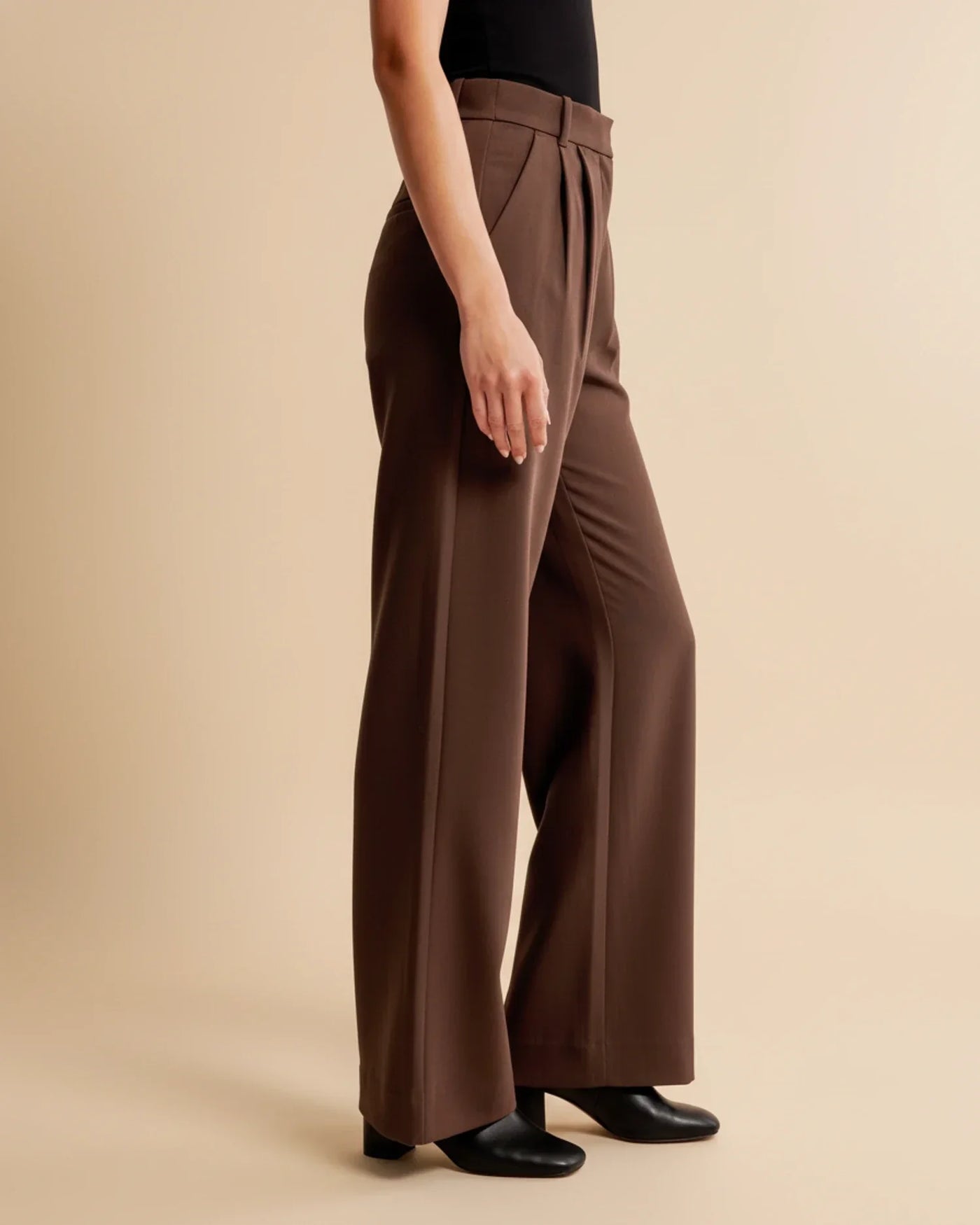 Ava | Women’s High Waist Pleated Tailored Trousers