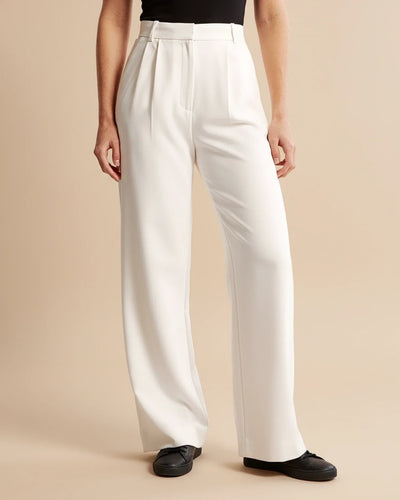 Ava | Women’s High Waist Pleated Tailored Trousers