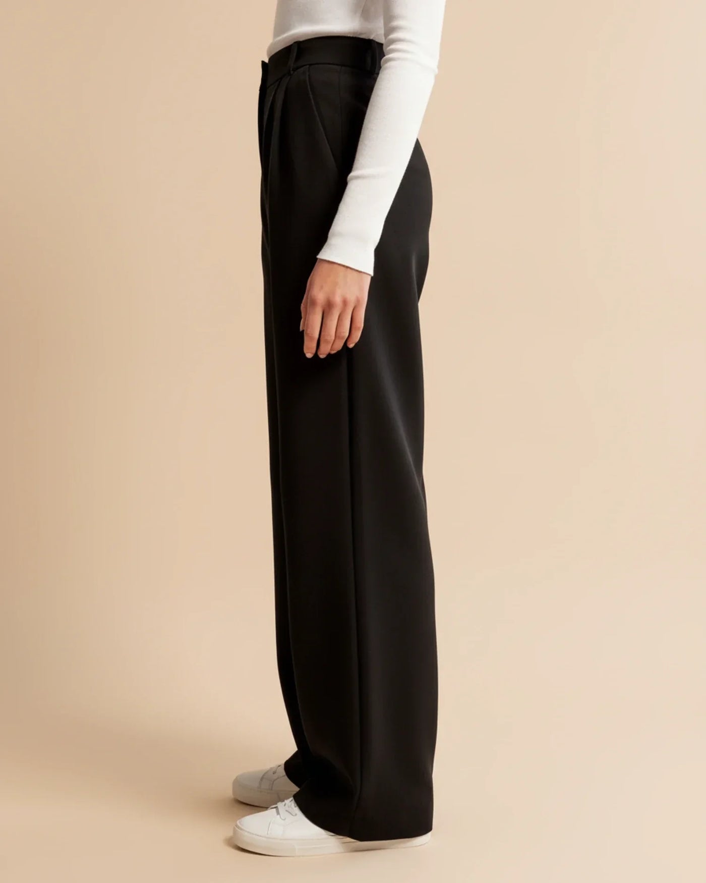 Ava | Women’s High Waist Pleated Tailored Trousers