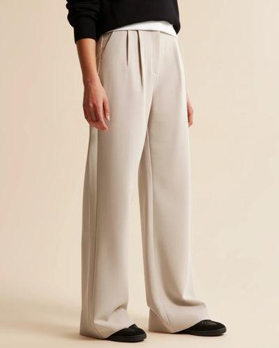 Ava | Women’s High Waist Pleated Tailored Trousers