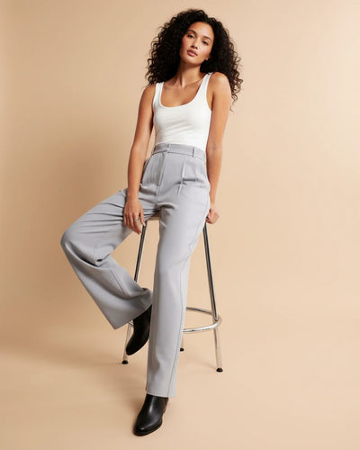Ava | Women’s High Waist Pleated Tailored Trousers