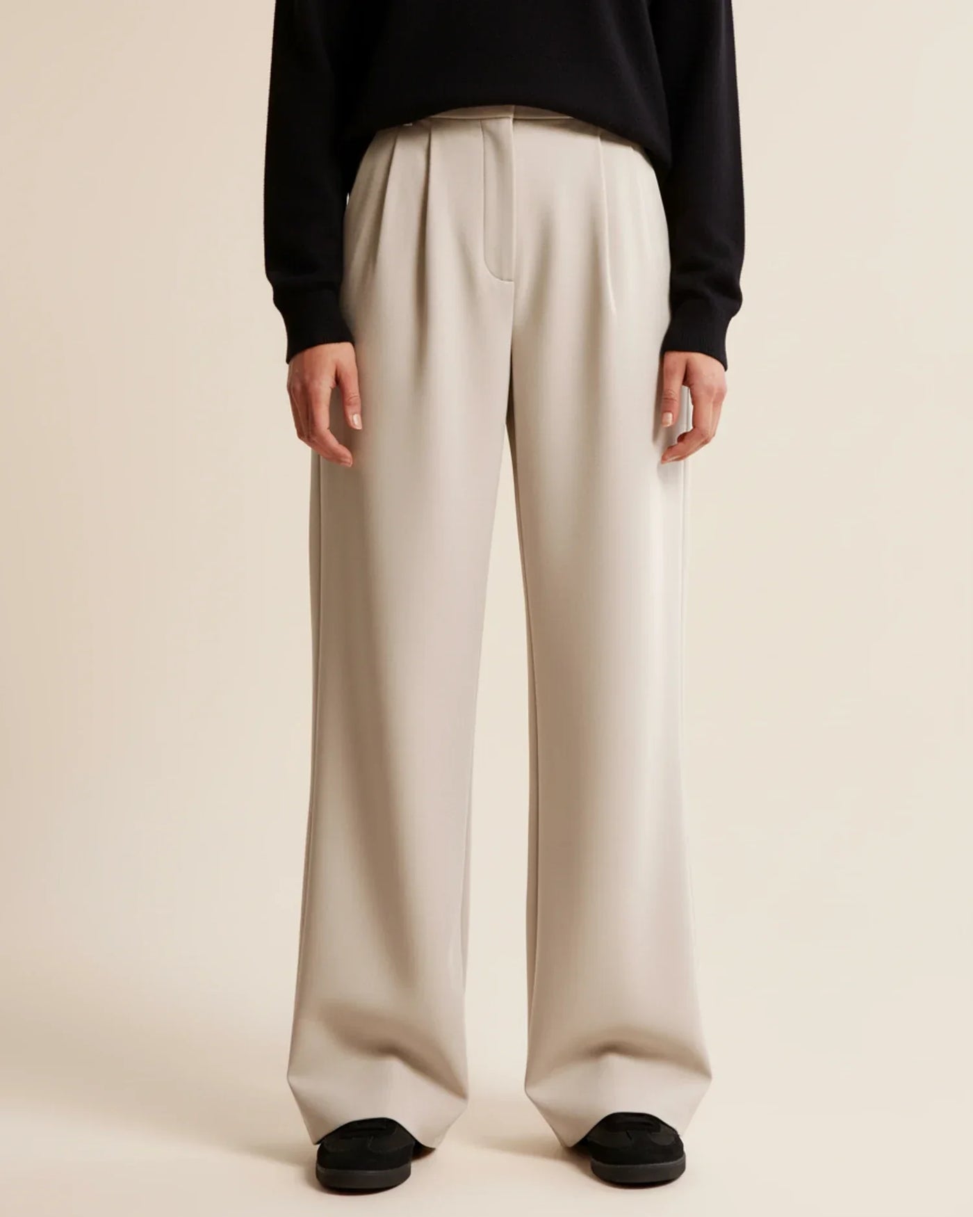 Ava | Women’s High Waist Pleated Tailored Trousers