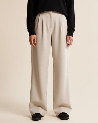 Ava | Women’s High Waist Pleated Tailored Trousers