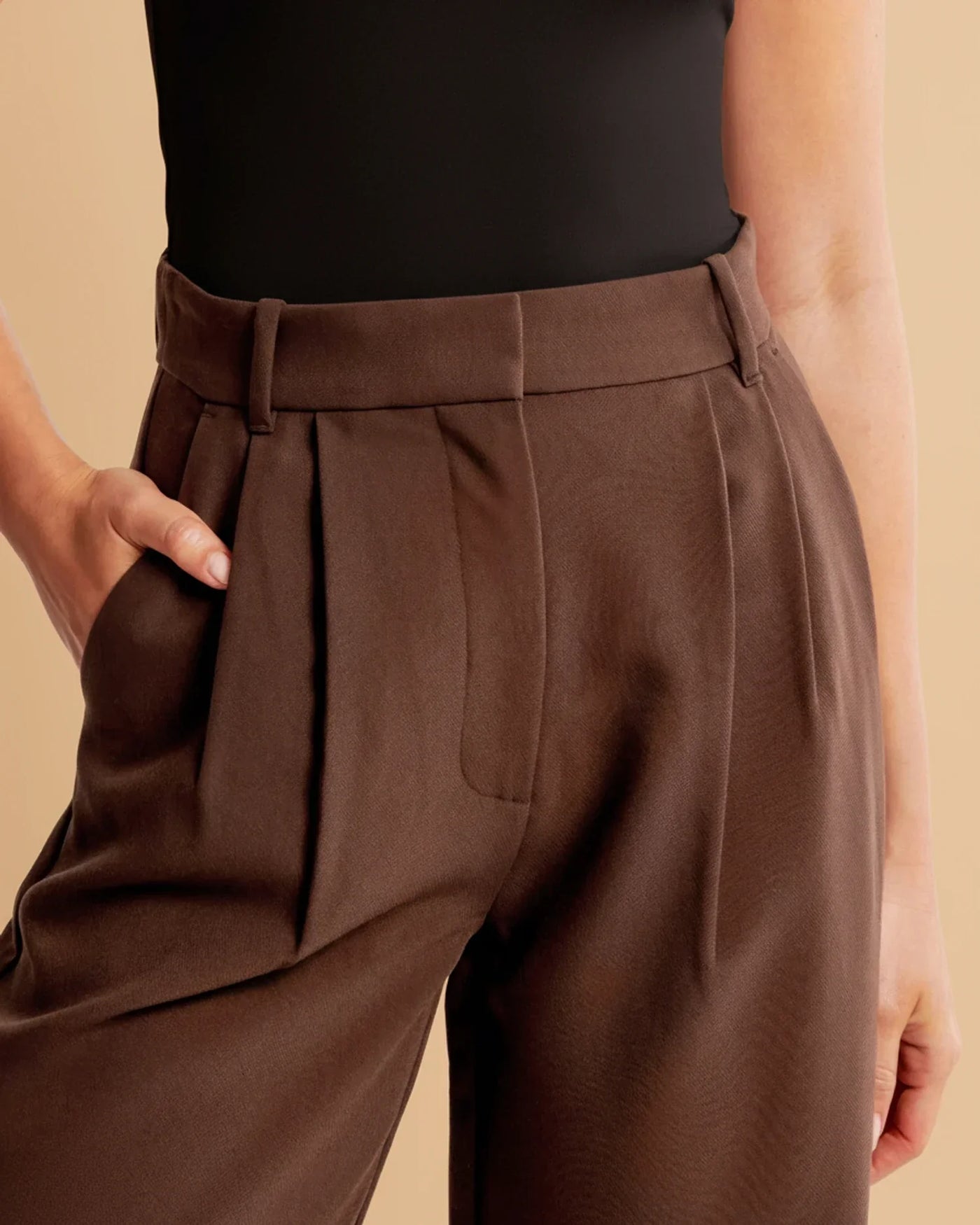 Ava | Women’s High Waist Pleated Tailored Trousers